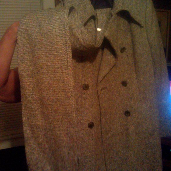 1960's 100 % wool tweed coat made in Ireland - Picture 9 of 11